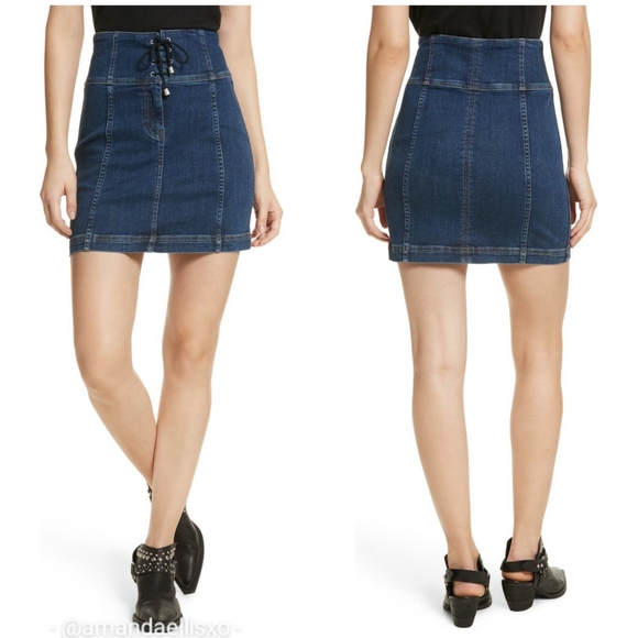 Free People Modern Femme Corset Mini Skirt - Picture 2 of 10